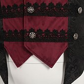 זול הלבשה עליונה-רטרו\וינטאג' ימי הביניים רנסנס וסט חזייה נסיך אָצִיל תחפושות בגדי ריקוד גברים סטימפאנק נשף מסכות קרנבל מסיבה מבוגרים חֲזִיָה