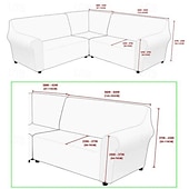 preiswerte Sofabezug-Stretch-Samt-5-Sitzer-Sofabezug in L-Form, einfarbig, All-Inclusive-Sofabezug für private Sitzecke in L-Form