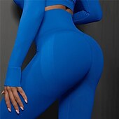 economico Leggings e collant da yoga-Per donna Pantaloni da yoga Leggings da yoga Vita Alta Yoga Allenamento in Palestra Pilates Collant Grigio scuro Nero Borgogna Spandex Gli sport Abbigliamento sportivo Elasticizzato Taglia piccola