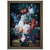 billige Jacquard vevde gobeliner-jacquard vevd billedvev gobelin aubusson veggkunst hengende aubusson vevstol bomullsvev stor billedvev reproduksjon barokk rokokko blomster (uten dusker og stang)