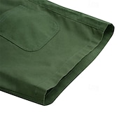 economico retrò-Per uomo Shorts Shorts di Lino Pantaloncini Estivi Tasca Tasca Frontale Gamba Dritta Semplice Comodità Traspirante Lunghezza al ginocchio All'aperto Vacanza Feste Moda Essenziale Bianco Blu