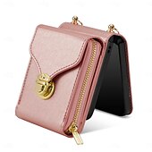 ieftine Carcasă Samsung-telefon Maska Pentru Samsung Galaxy Z Flip 7 Z Flip 6 Z Flip 5 Z Flip 4 Z Flip 3 Capac Spate Fermoar cu Lanyard Loc pentru card Retro TPU PU piele