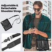 cheap iPad case-Tablet Case Cover For Apple iPad Air 11&quot;(2024) iPad Air 13&quot;(2024) iPad Pro 11&quot;(2024) iPad Pro 13&quot;(2024) Portable Handle Pencil Holder Armor PC Silicone