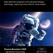 abordables Proyectores-Proyector de películas portátil inteligente ts-3 con wifi e inalámbrico  &amp; Proyector de vídeo de cine en casa nativo de 1080p compatible con ios/android/hdtv/usb adecuado para reuniones de trabajo en