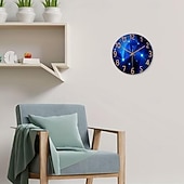 baratos Até 30 $-relógio de parede moderno operado por bateria, sem ticking, para quarto, sala de estar, escritório