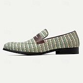 preiswerte Loafer aus hochwertigem Leder-Herren Loafer &amp; Slip On Penny Loafers Klassische Loafer Leder Italienisches vollnarbiges Rindsleder Nylongewebe Komfortabel Rutschfest Halbschuhe Kaffee