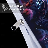 cheap Duvet Cover Sets-Cyberpunk Style Sci-Fi Animal Duvet Cover Set Includes Duvet Cover and Pillowcases Futuristic and Vibrant Design Soft and Durable Fabric Perfect for Adding an Edgy Touch to Your Bedroom Decor