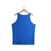 economico Canotte da palestra-Per uomo Canotta Maglietta smanicata Maglietta senza maniche Maglietta per muscoli da palestra Senza Maniche Girocollo Estate Blocco di colori Moda Designer Muscolo Patchwork All&#039;aperto Uscire