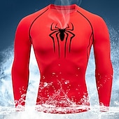 voordelige Hardloop T-shirts en Tanktops-Voor heren Compressieshirt Atletisch shirt Gymshirt Fitnessshirt Lange mouw T-shirt Casual Sportkleding Ademend Sneldrogend Zacht Fitness Sportschooltraining Hardlopen Sportkleding Sportkleding Zwart