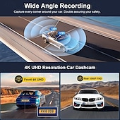 billige Bil-DVR-x21+ 2160p hd med bakkamera bil dvr 170 grader vidvinkel 3 tommer ips dash cam med wifi / nattsyn / g-sensor 4 infrarøde lysdioder bilopptaker