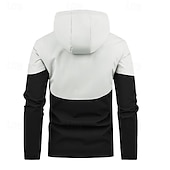 economico Fleece &amp; Giacche 3 in 1-Per uomo Giacca Softshell Giubbino da escursione All&#039;aperto Color Block Antivento Resistente all&#039;acqua Felpa con cappuccio Giacca a vento Campeggio / Escursionismo / Speleologia Viaggi Nero Blu Verde