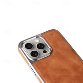 זול נרתיקים לאייפון-טלפון מגן עבור אייפון 16 iPhone 15 Pro Max iPhone 14 Pro Max אייפון 13 פרו מקס כיסוי אחורי תמיכה בטעינה אלחוטית עמיד בזעזועים TPU צפוי עור PU