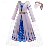 billige Jentekostymer-Prinsesse Dronning Amaya Kjoler Kostume Cosplay for Jente Barne Karneval Fest Ytelse