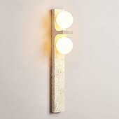 cheap Indoor Wall Lights-LED Indoor Wall Lights Cream Wabi-sabi Style Creative Grille Long LED Wall Lamp Rustic Wall Sconces for Living Room TV Staircase Backdrop Bedroom Bedside Decorative Lamps Stairs 110-240V