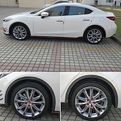 economico Decorazione e protezione carrozzeria-Set da 4 pezzi di protezioni passaruota in PVC opaco: protezione da graffi e urti per la protezione anteriore