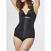 Недорогие Фитнес-корсет Waist Trainer-женские регулируемые повседневные простые однотонные домашние наряды