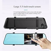 abordables DVR pour voiture-L1039 1080p Nouveau design / HD / avec caméra arrière DVR de voiture 170 Degrés Grand angle 3 pouce IPS Dash Cam avec Wi-Fi / Vision nocturne / G-Sensor 4 LED infrarouge Enregistreur de voiture