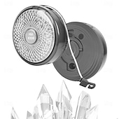 abordables Lumières de cordes solaires-Guirlande lumineuse led 2 en 1 pour camping, extérieur, lampe d&#039;ambiance recyclable, luminaire décoratif d&#039;intérieur, idéal pour un jardin, une tente ou une chambre