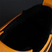 abordables Baskets-baskets à enfiler en cuir jaune pour hommes avec fermeture à glissière pour une tenue décontractée