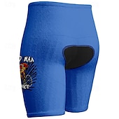 billige Shorts, tights og bukser for menn-Herre Sykkelshorts Sykkel Shorts Slank Fasong sport Grafisk Pustende Hurtigtørkende Høy Elastisitet Bekvem Gul Rosa Klær Sykkelklær