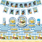 cheap Party Supplies-100 Count Paper Plates 7 inche OR 9 inche Dinner Paper Plates Dessert Paper Plates Ideal for oktoberfest oktoberfest theme Dinner and Dessert Plates
