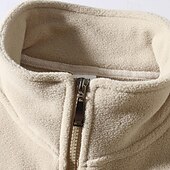 economico Softshell, pile e giacche da escursionismo-Per uomo Giubbino da escursione Giacca in pile da escursione Inverno All&#039;aperto Caldo Morbido Comodo Giacche in pile Cerniera intera Scalate Campeggio / Escursionismo / Speleologia Viaggi Nero Verde