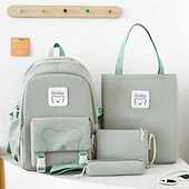 economico Borse per libri-zaini per la scuola set di zaini con borsa tote borsa a tracolla astuccio zaino in stile cartone animato regali per il rientro a scuola