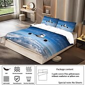 preiswerte Bettbezug-Sets-Bettbezug-Set mit Flugzeug, Himmel, Sonnenuntergang, Landebahn – enthält Bettbezug und Kissenbezüge – atemberaubendes Flugzeug- und Sonnenuntergangsdesign – weicher und bequemer Stoff