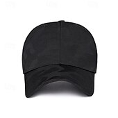 preiswerte Baseballkappe für Herren-Herren Cap Basecap Sonnenhut Kappe Schwarz Weiß Polyester Modisch Brautkleider schlicht Strasse Täglich camuflaje Glatt Einstellbar Sonnenschutz Atmungsaktiv
