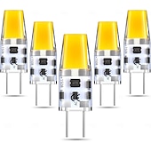 baratos Luzes LED de Dois Pinos-Lâmpada led cob g6.35 bi-pin tipo jc 4w ac/dc 12v para armário sob o teto do armário mesa pingente lustre luzes de acento