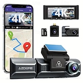 cheap Car DVR-4K Ultra HD 3-Channel Car Recorder 2K1080P1080P inside front and rear 3.19-inch IPS screen Super Night Vision Built-in 5G WiFi and GPS Rear Camera Mirror Flip Function 24-Hour Parking Mode