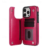 economico Cover per iPhone-telefono Custodia Per iPhone16 iPhone 15 Pro Max Plus iPhone 14 13 12 11 Pro Max Plus Mini SE Per retro Con supporto A calamita Slot per schede Retrò TPU pelle sintetica
