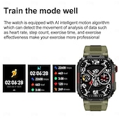 abordables Relojes inteligentes-Tk25 deporte al aire libre reloj inteligente hombres ip68 impermeable ecgppg monitoreo de salud bluetooth llamada reloj inteligente para android ios