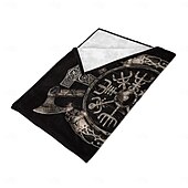 cheap Bed Blankets-American Punk Style Blanket - Bold and Edgy Design - Soft and Cozy Fabric - Perfect for Adding a Unique and Rebellious Touch to Your Home Decor - Ideal for Snuggling and Warmth