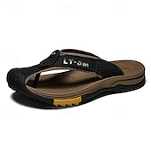billige Utendørs sandaler-brune utendørs flipflops for menn med slitesterk såle – komfortable og lette sandaler for fotturer, strand og fritidsklær