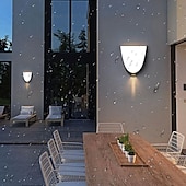 economico applique da esterno-Lampadari Da Parete Per Esterni A Led Bianco Caldo/Bianco Moderni Lampadari A Parete Lampadari Da Parete Per Esterni Moderni Lampadari Per Esterni Impermeabile Antiruggine Per Portico Giardino