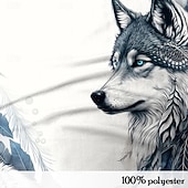 economico Polo con stampa animalier da uomo-Per uomo Lupo Polo con zip Maglia da golf Manica Corta Magliette polo Camicie con Colletto Casual Divertente Abbigliamento casual alla moda Abbigliamento da vacanza Abiti da festa Stampa 3D Polo con