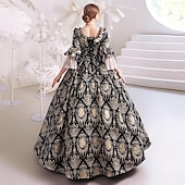 cheap Dresses-Gothic Victorian Vintage Inspired Dress Party Costume Prom Dress Princess Shakespeare Solid Color Ball Gown Fancy Dress Women's Royal Halloween Carnival Valentine's Day Party Evening Party Masquerade