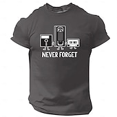  Men's Retro Funny T Shirt Short Sleeve T shirt 3D Print Crew Neck Shirt Vintage Cool Party Holiday Blue Red Green Summer Spring Clothing Apparel S M L XL XXL XXXL