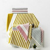 abordables Ensembles de serviettes-Serviette à main absorbante 35x35cm, serviette de visage en coton doux teint en fil, serviette pour enfants à séchage super rapide