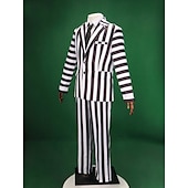 levne Kostýmy pro páry a skupiny-Beetlejuice Beetlejuice 2 Zombie Lydia Deetzová Cosplay kostým Halloween skupinové kostýmy pro páry Dospělé Pánské Dámské Klasické &amp; nadčasové Svatebnívečírek předvečer Všech svatých Karneval Plesov
