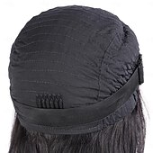 economico Parrucche lace front capelli veri-Parrucca frontale in pizzo 4*6, parrucca in pizzo trasparente, parrucche lunghe e lisce in capelli umani da 12-28 pollici