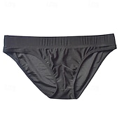 cheap Men's Briefs Underwear-Men's 1 PCS Boxers Underwear Boxer Shorts Nylon Breathable Soft Comfortable Plain Mid Rise Black White