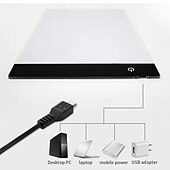 billiga Universella tillbehör-a5 ultratunn bärbar led-ljuslåda usb power artcraft led spårljusdyna för konstnärer rita skissning diamantmålning