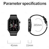 Χαμηλού Κόστους Smartwatch-et280 έξυπνο ρολόι 2.04 amoled μεγάλη οθόνη bluetooth κλήση ΗΚΓ ανίχνευση καρδιακού παλμού παρακολούθηση υγείας sos αθλητικό smartwatch