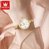 cheap Quartz Watches-New Olevs Olevs Brand Fashion Trend Women&#039;S Watches Calendar With Diamonds Simple Leisure Quartz Watch Waterproof Sports Versatile Women&#039;S Wristwatches