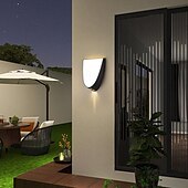 economico applique da esterno-Lampadari Da Parete Per Esterni A Led Bianco Caldo/Bianco Moderni Lampadari A Parete Lampadari Da Parete Per Esterni Moderni Lampadari Per Esterni Impermeabile Antiruggine Per Portico Giardino
