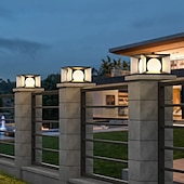 economico applique da esterno-Lampada da parete per esterni a LED bianco caldo 30 cm Lampada da pilastro esterna impermeabile a 1 luce Lampada da pilastro moderna per cancello di recinzione da giardino, cortile, prato, percorso,