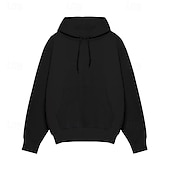 cheap Basic Hoodies-Men&#039;s Hoodie Black White Pink Light Grey Dark Gray Hooded Plain Pocket Sports &amp; Outdoor Daily Holiday Streetwear Basic Casual Spring &amp;  Fall Clothing Apparel Hoodies Sweatshirts