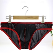 cheap Men&#039;s Briefs Underwear-Men&#039;s 1 PCS Boxers Underwear Boxer Shorts Nylon Breathable Soft Comfortable Plain Mid Rise Black White